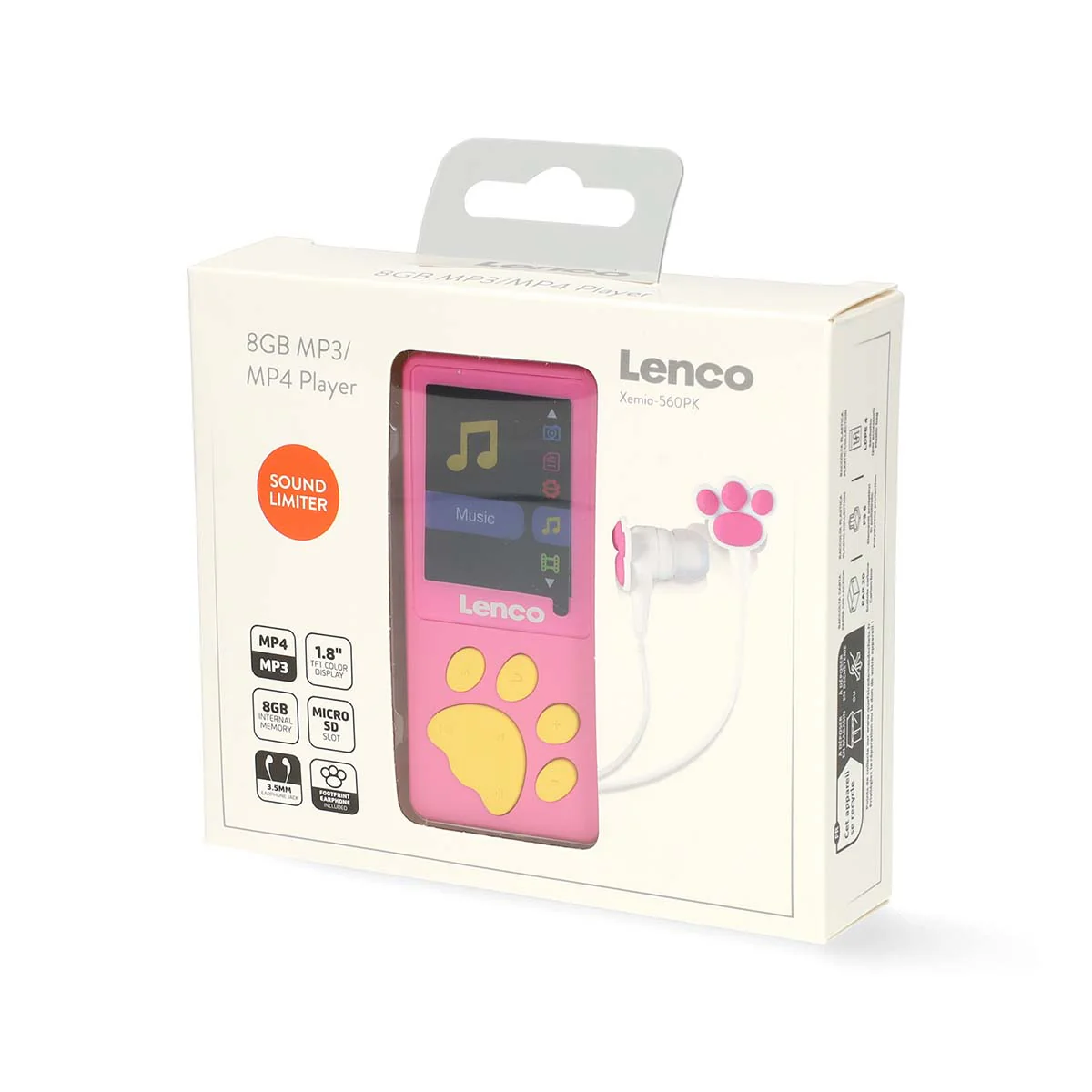 Lenco Xemio-560PK - Lecteur MP3/MP4 mémoire 8Go - Rose - Image 12