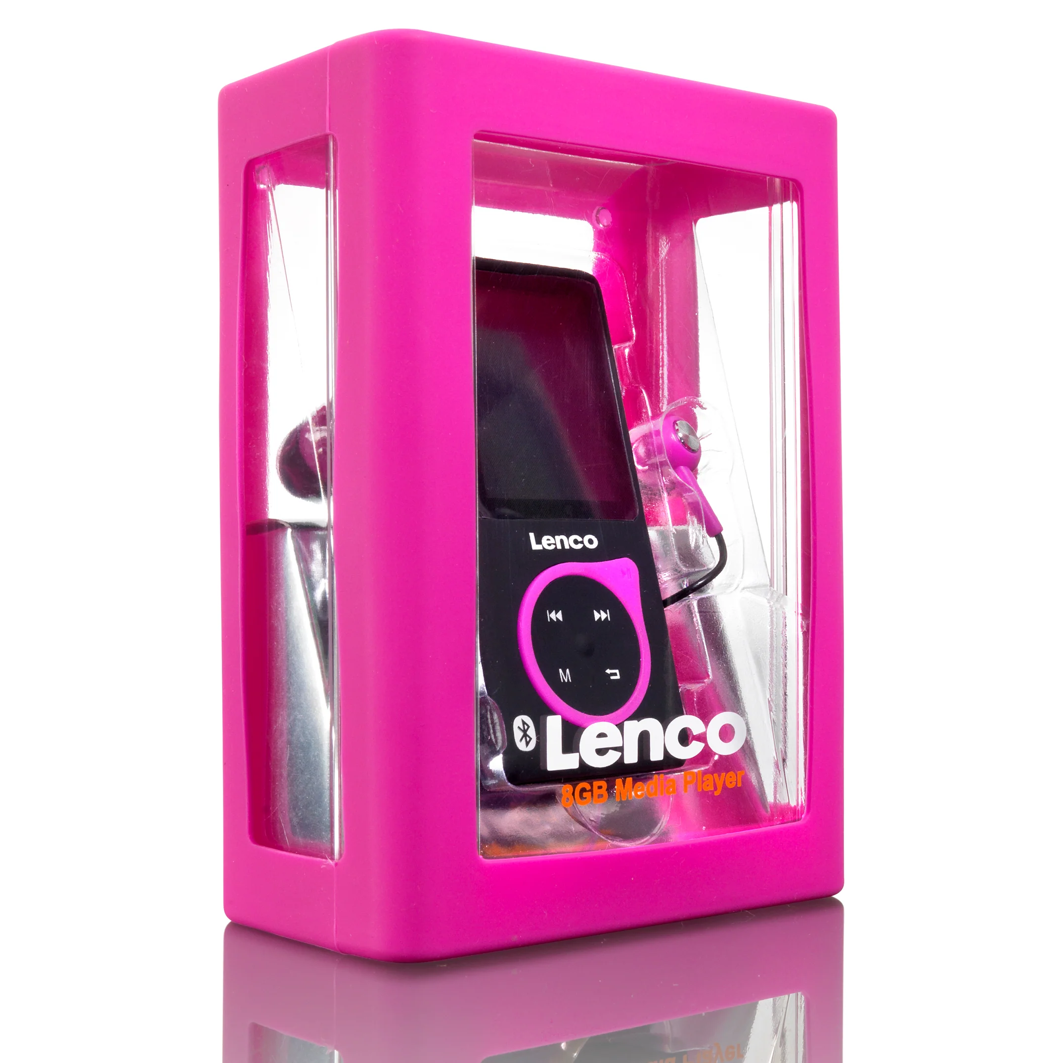 Lenco Xemio-767 BT Pink BT - Lecteur MP3/MP4 avec connexion Bluetooth® et mémoire de 8 Go - Rose - Image 3