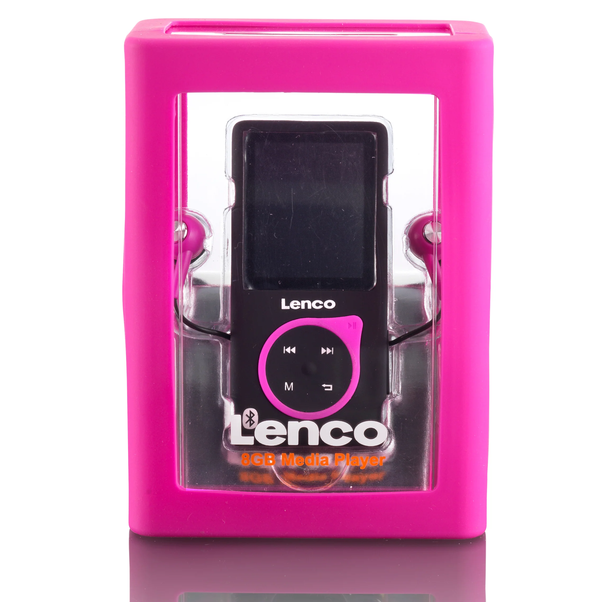Lenco Xemio-767 BT Pink BT - Lecteur MP3/MP4 avec connexion Bluetooth® et mémoire de 8 Go - Rose - Image 4