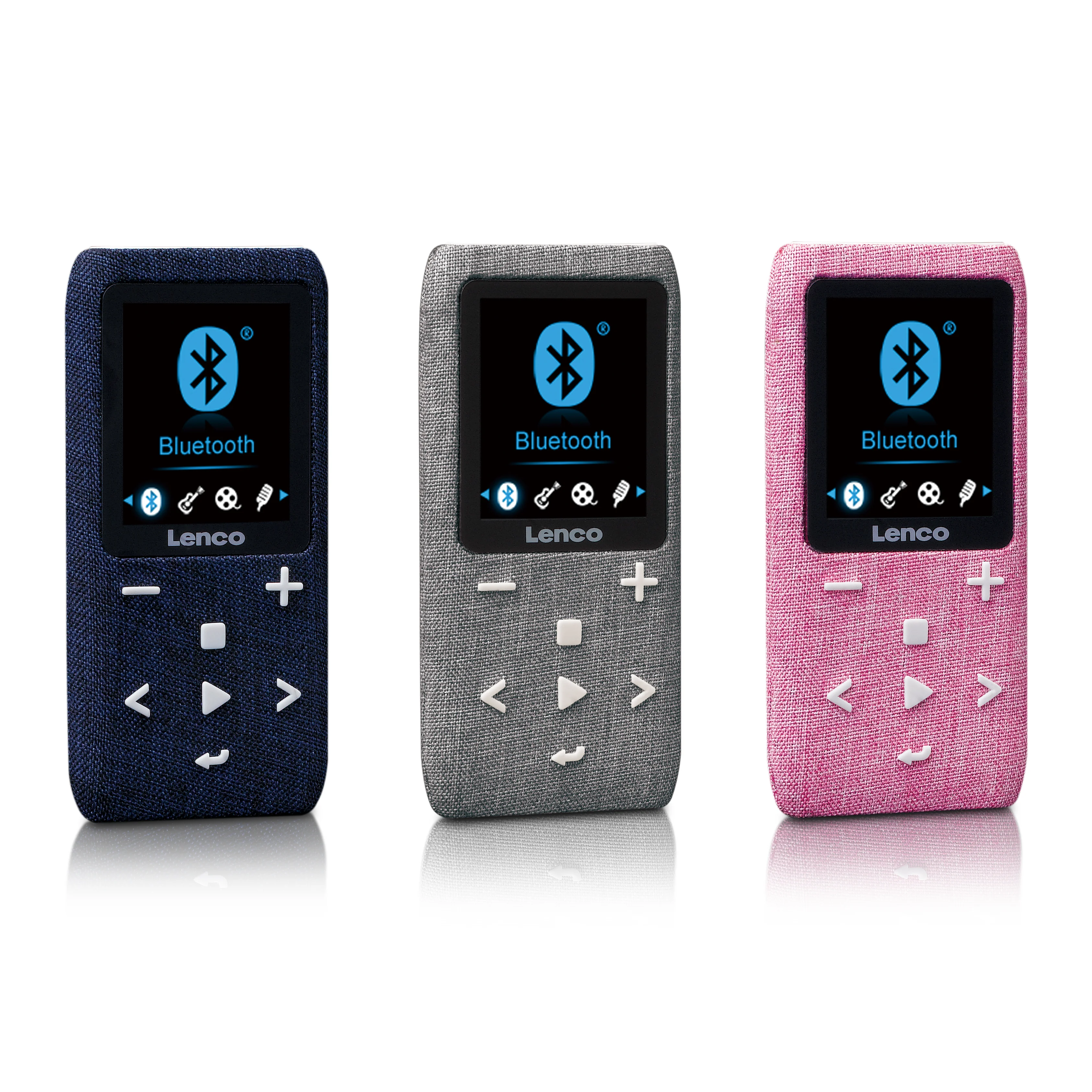 Lenco Xemio-861BU - Lecteur MP3/MP4 avec Bluetooth® et carte micro SD de 8 Go - Bleu - Image 4