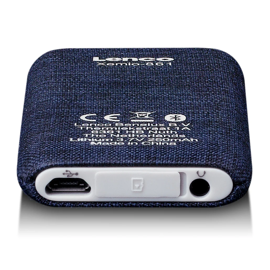 Lenco Xemio-861BU - Lecteur MP3/MP4 avec Bluetooth® et carte micro SD de 8 Go - Bleu - Image 7