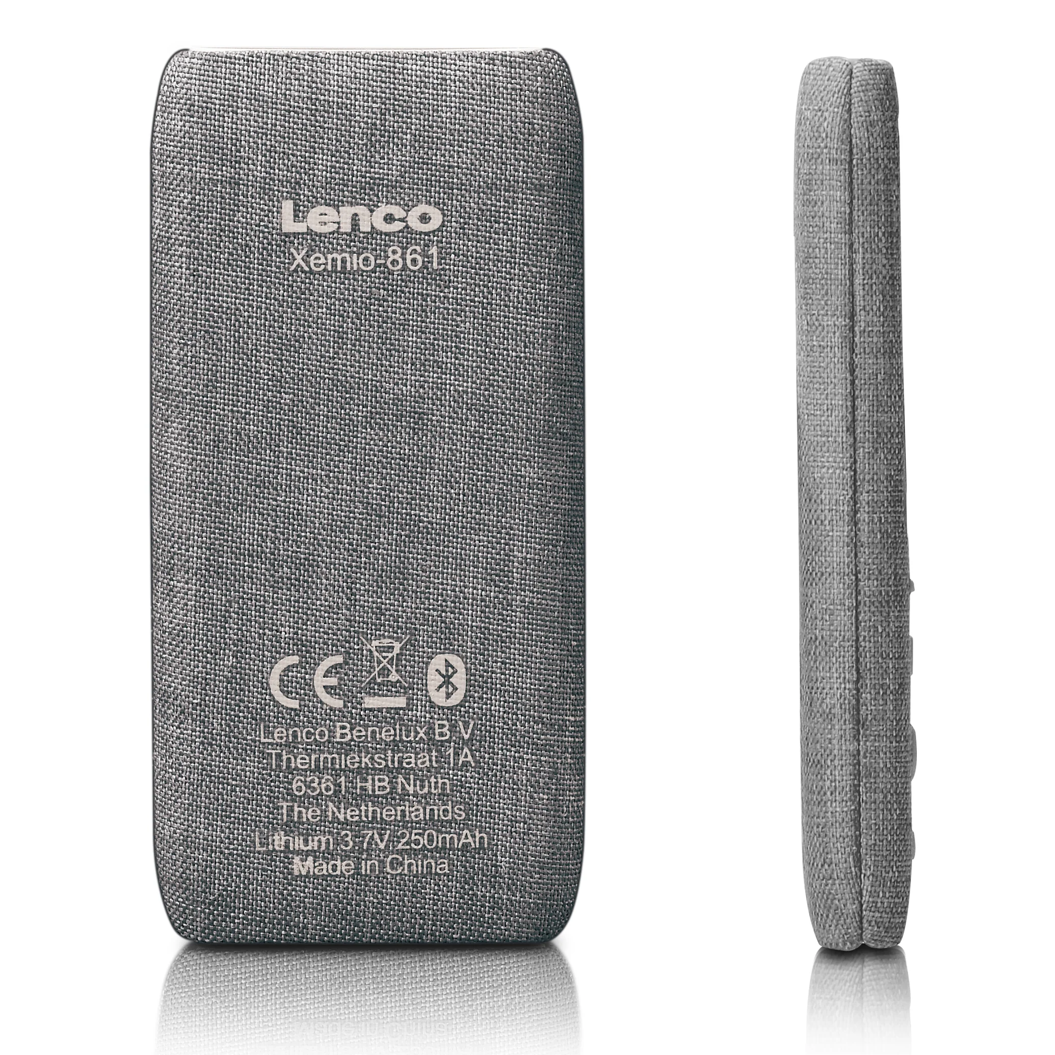 Lenco Xemio-861GY - Lecteur MP3/MP4 avec Bluetooth® et carte micro SD de 8 Go - Gris - Image 6