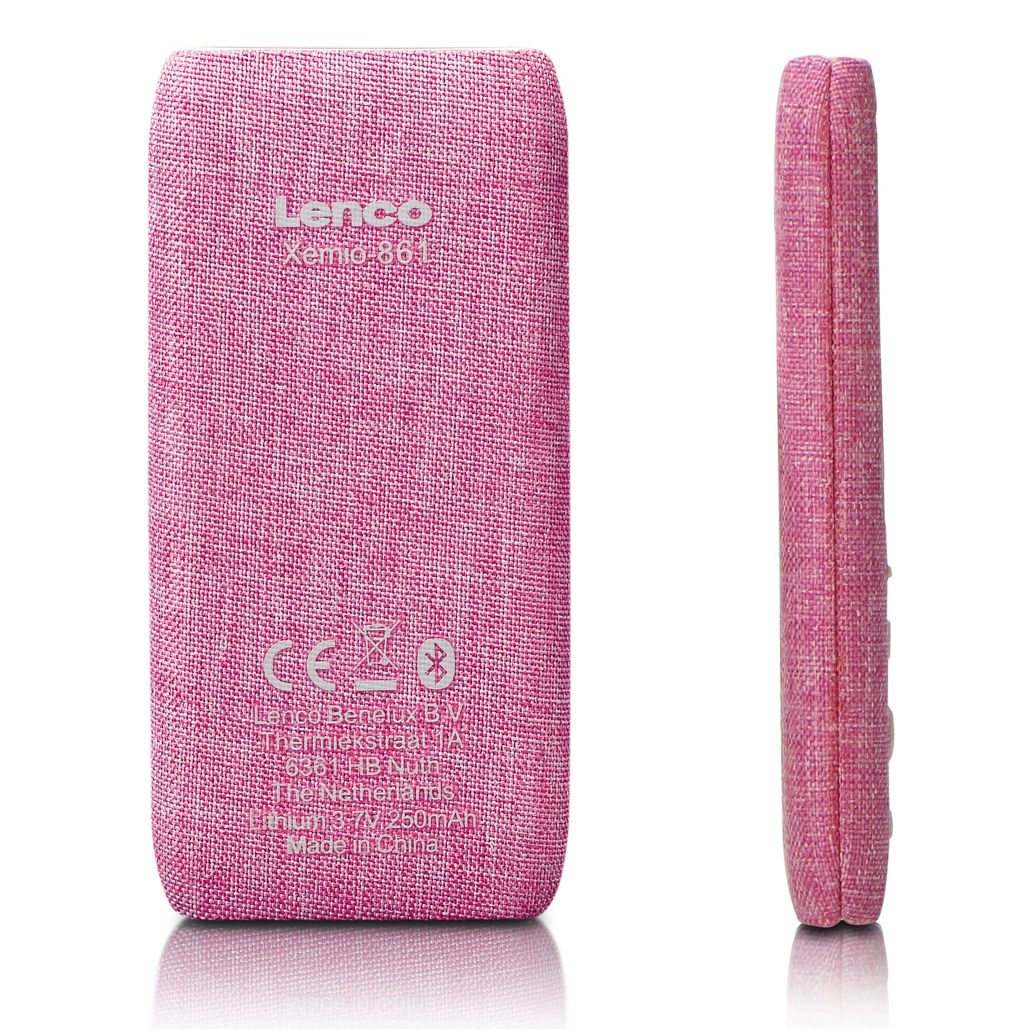 Lenco Xemio-861PK - Lecteur MP3/MP4 avec Bluetooth® et carte micro SD de 8 Go - Rose - Image 7